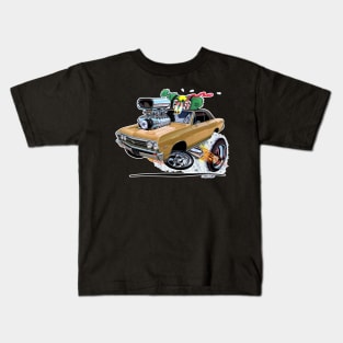 Vince Crains 1967 Chevelle Super Sport Gold Kids T-Shirt